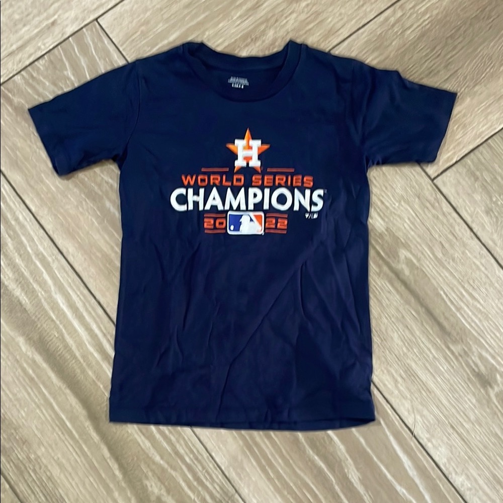 Houston Astros Youth World Series Champions Tee - Navy